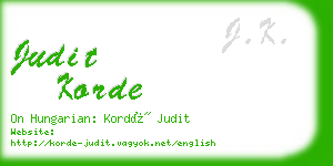 judit korde business card